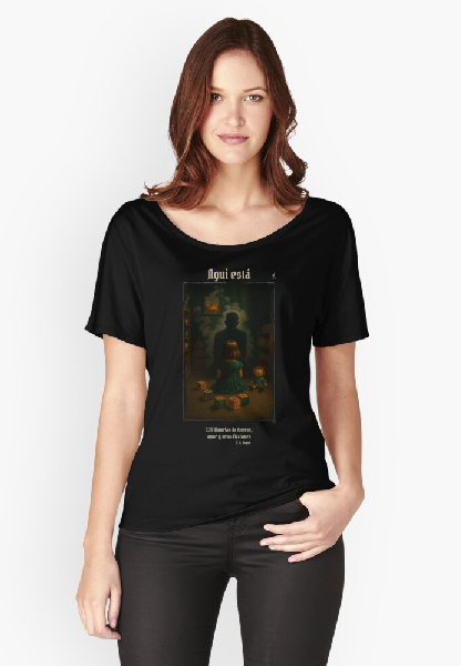 Aquí está camiseta